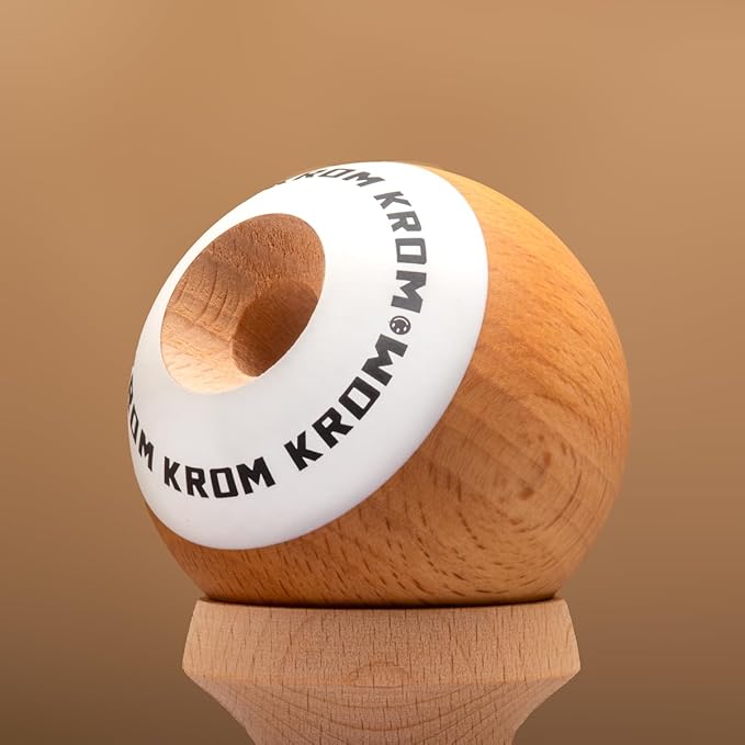 Kendama Toy POP Natural Look - High Wood Quality - Extra Strong - for Beginner and Pro - Gift Pack : Extra String + Stickers
