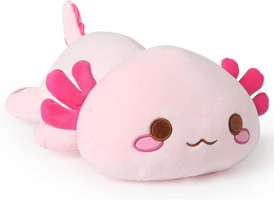 Onsoyours Cute Axolotl Plush, 19" Soft Large Stuffed Animal Salamander Big Plush Pillow, Kawaii Plushie Toy for Kids (Pink Axolotl A, 19")