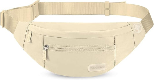 MAXTOP Large Crossbody Fanny Pack with 4-Zipper Pockets,Gifts for Enjoy Sports Festival Workout Traveling Running Casual Hands-Free Wallets Waist Pack Phone Bag Carrying All Phones
