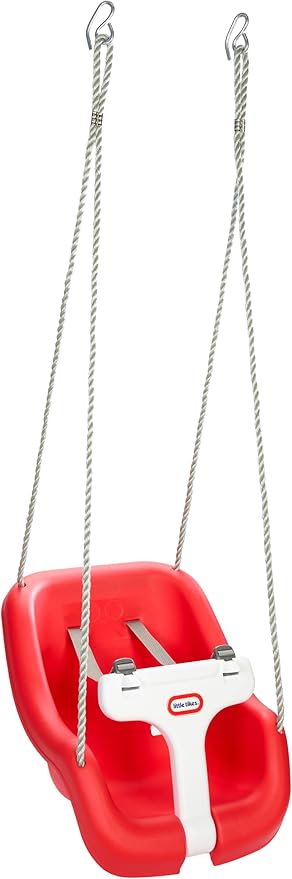 2-in-1 Snug 'n Secure Swing - Red with White Bar, Ages 9 Months to 4 Years