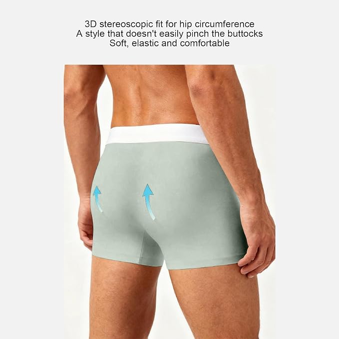Mzkdieey Men's Casual Sports Comfortable Breathable Flat Corner Underwear
