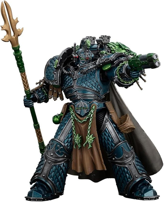 JOYTOYWarhammer The Horus Heresy 1:18 Action Figure Alpha Legion Alpharius, Primarch of The XXth Legion Collection Model Birthday Gifts