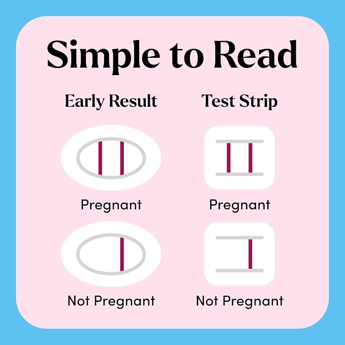 FIRST RESPONSE Comfort Check Pregnancy Test, 8 Count, Pink & White