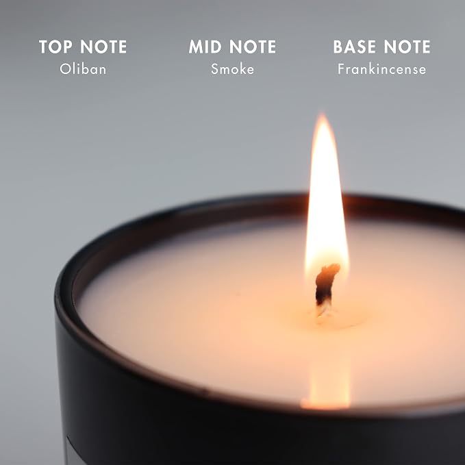 SAINT Benedict Scented Candle with Prayer and Prayer Coin | Saint of Peace and Protection from Evil, Soy Coconut Aromatherapy Candle with 50 Hour Burn Time
