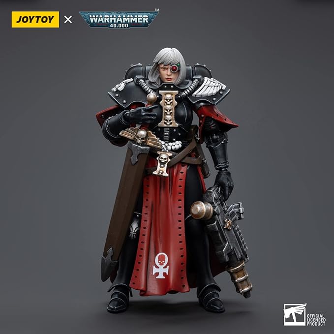 JOYTOY 1/18 Action Figures - Warhammer 40,000 Adepta Sororitas Battle Sister Sister Superior Kassia - 4‘’,Classic Character,Collectible,Age 15 and Above