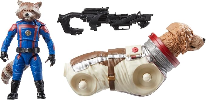 Marvel Legends Series Marvel’s Rocket, Guardians of The Galaxy Vol. 3 6-Inch Collectible Action Figures, Toys for Ages 4 and Up