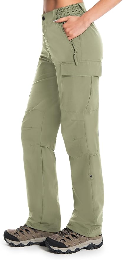 Moosehill Women's Hiking Pants Lightweight Quick Dry Water Resistant Cargo Travel Work Summer Pants for All Seasons