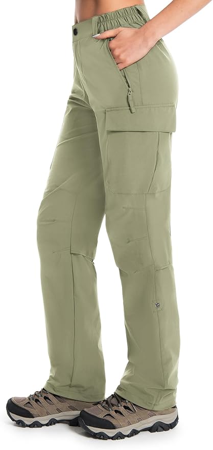 Moosehill Women's Hiking Pants Lightweight Quick Dry Water Resistant Cargo Travel Work Summer Pants for All Seasons