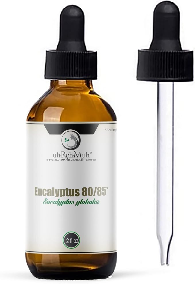 Eucalyptus Globulus 80/85 Essential Oil - 100% Natural Essential Oil - Premium Quality Home Essential Diffuser Oil for Aromatherapy and Skin Care 2oz