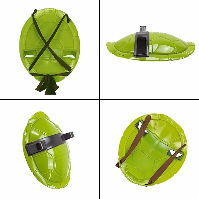 Turtle Shell Superhero Cosplay Costume Props Backpack Eye Mask Boys and Girls Toys for Birthday Party Carnival Halloween Christmas Gifts