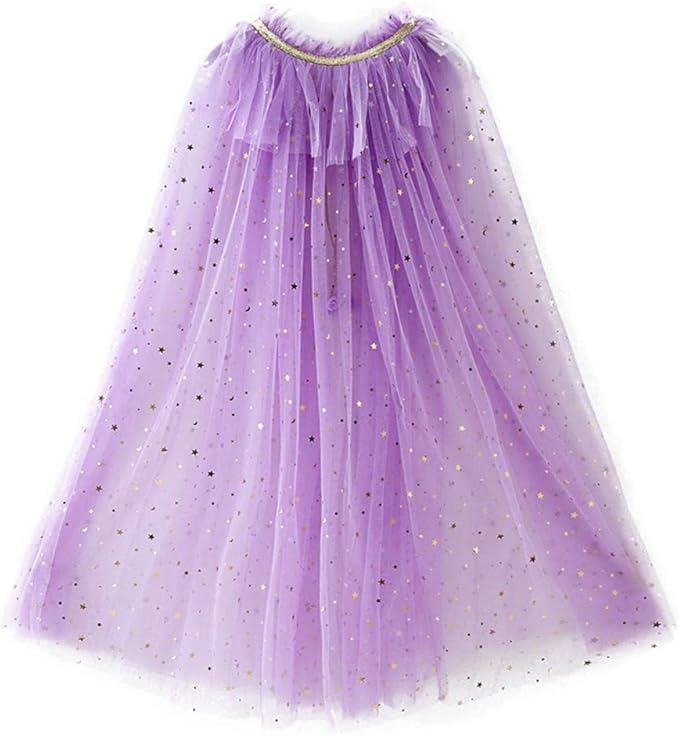 FKKFYY Rainbow Cape Cloak for Girl Princess