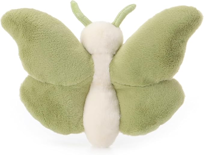 Apricot Lamb Matcha Butterfly Stuffed Animals for Kids, Soft Cute Plush Toys for Baby Girl and Boy, 7.5 Inches