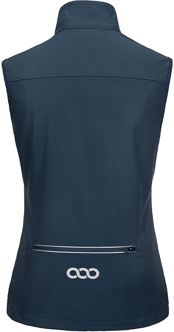 33,000ft Women's Lightweight Running Vest Outerwear with Pockets, Windproof Sleeveless Jacket for Golf Hiking Travel