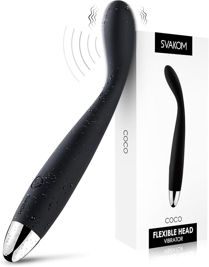 G-Spot Vibrator Dildo Sex Toy - SVAKOM Finger Vibrators Clitoral Stimulator Nipples Vibe with 5*5 Vibrations - Waterproof Clit Personal Wand Massager Dildos Adult Toys for Women Men Couples Pleasure