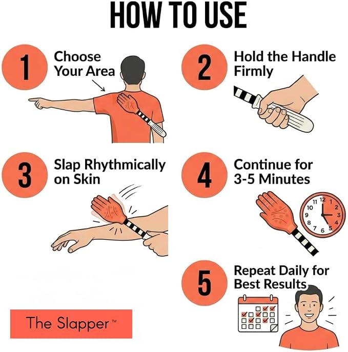 Lymphatic Drainage Massage Tool & Body Massage Paddle with Stainless Steel Acupressure Roller Ball, Gua Sha Body Scraping Tool for Muscle Recovery & Fascia Release