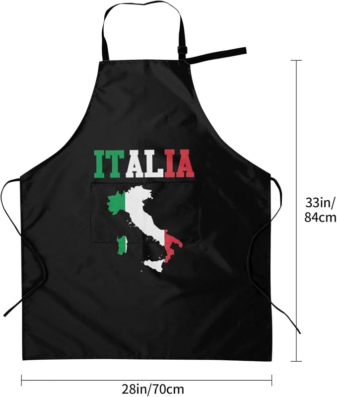 Cute Flag Kitchen Cooking Aprons for Women Men Adjustable Patriotic Flag Apron with 2 Pockets for Home Kitchen Garden