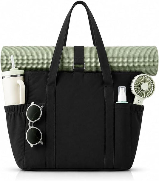 Tote Bag for Women, 26L Capacity Travel Purses Work Bag, Small Zipper Tote Bag for Travel Nurse Gym Teacher