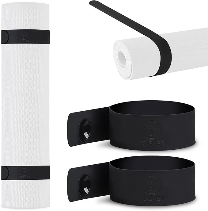 Yoga Mat Carrier Strap, Adjustable Thick Straps Sling for Carrying Large Mats, Stretching Band