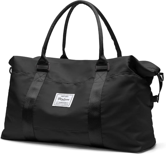 Travel Duffel Bag, Carry On Overnight Weekender Bags for Women | Travel Bag with Wet Pocket & Trolley Sleeve, For Spirit Airlines 18x14x8 Personal Item Bag