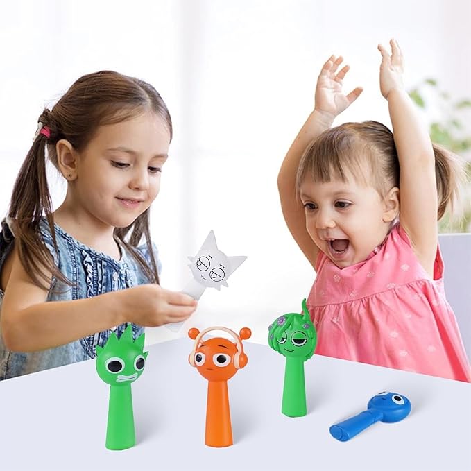 BLUE BARE Sprunki Action Figures Collection, Cute Cake Toppers Great Gift For Special Ocassions Favors Birthday Party Decoration Set Mystery Box Room and Office Decor Collectible (12-Pack)