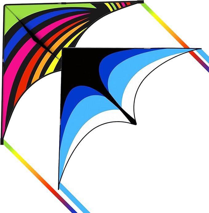 Kites for Kids and Adults, Easy to Fly for Beach, Single Line Kite Set for Beginners
