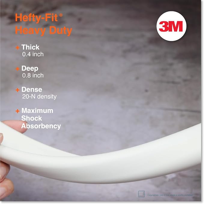 Roving Cove HeftyFit Edge Protector for Baby Proofing (6ft Large Edge Only), Heavy-Duty Soft Furniture Edge Bumper Guards, Desk Edge Cushion, Wall Corner Covers, 3M Adhesive, Oyster White (Off White)