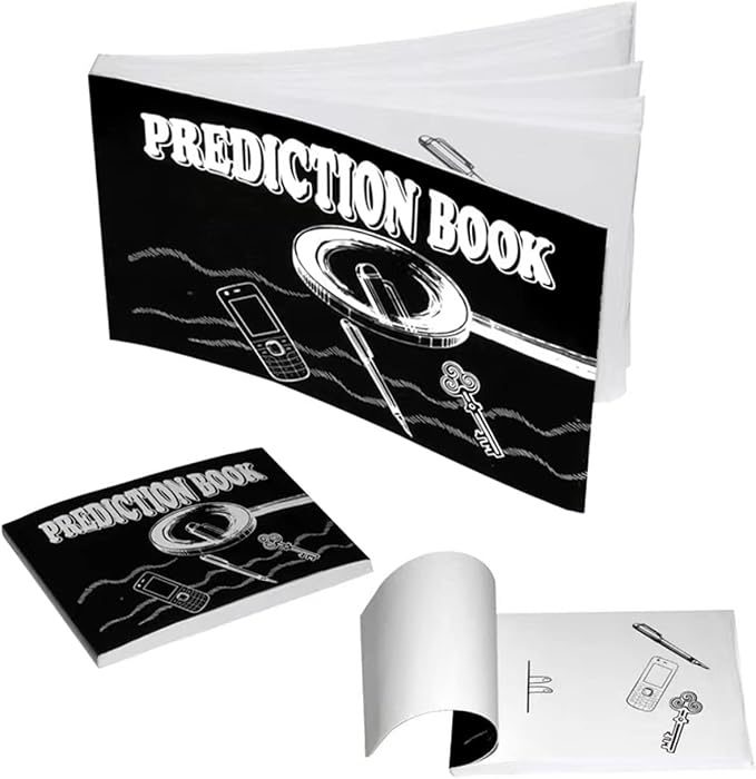 Fun Magic Trick Prediction Book, Predict Your Heart, Magic Flip Book, Paper Toy, Simple Magic Tricks for Youth, Unique Novelty Toys Amusements, Magic Prop Books for Adults