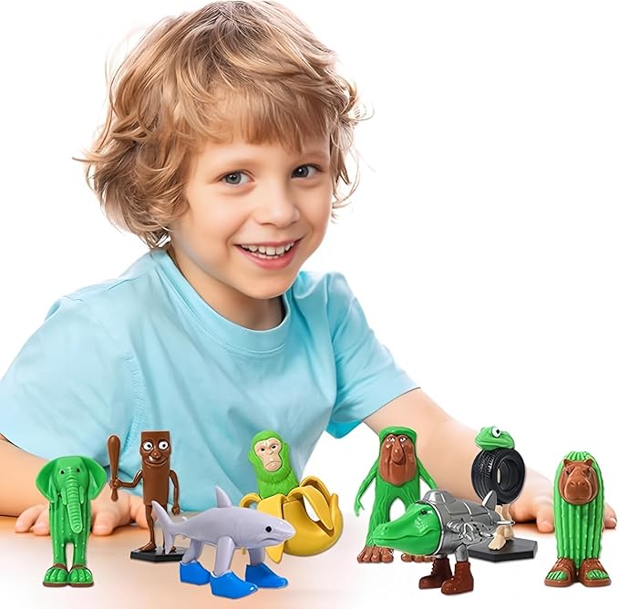 Tralalero Tralala Action Figure Set - 8PCS Italian Brainrot Meme Shark Collectibles Hilarious Toys & Unique Gifts for Meme Enthusiasts