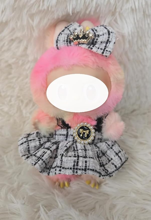 Clothes for LABUBU 17cm Doll (NO Doll),Outfit for LABUBU,Clothes Set for LABUBU Dress Up,Accessories for LABUBU