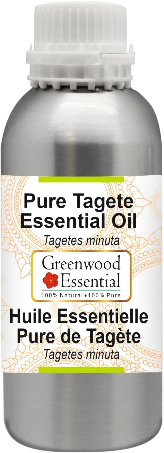 Greenwood Essential Pure Tagete Essential Oil (Tagetes minuta) Steam Distilled 1250ml (42.2 oz)