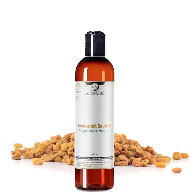 Premium Egyptian Organic Fenugreek Carrier Oil - Cold Pressed, USDA Certified, Pure & Unadulterated - Perfect for Hair, Skin Care & Aromatherapy - 100% Natural - 8 fl oz
