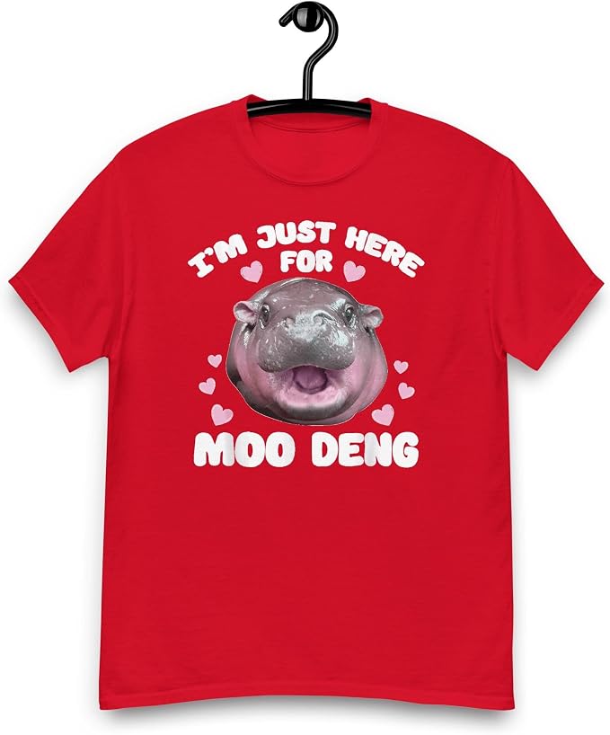 YOUNG GREEN Moo Deng Sweatshirt Moo Deng Bouncy Pig T-Shirt The Cute Baby Hippo Sweatshirt Gift For Moo Deng Lovers