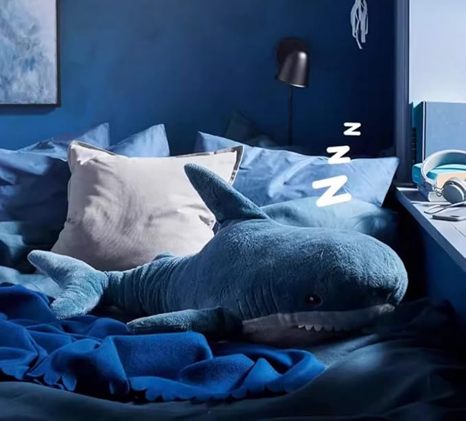 31.5-inch Plush Shark Toy Pillow, Giant Shark Stuffed Animal,Soft Shark Cushion Pillow Shark Plush Pillows,Chubby Stuffed Shark Toy - Children s Boys and Girls Room Decoration Bedtime Gift