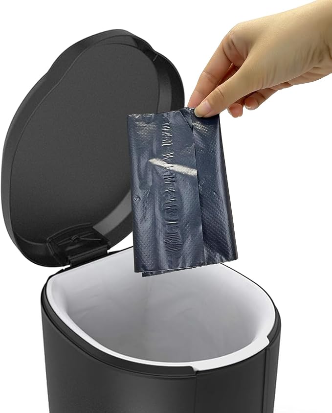 Sanitary Napkin Disposal Bags, Feminine Personal Disposable Bags, 200 pcs Grey, Self Seal, Opaque, for Disposal of Tampons, Sanitary Pads and Liners