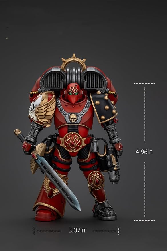 JOYTOY Warhammer The Horus Heresy Blood Angels Dominion Zephon 1:18 Scale Action Figure Mecha Joy Toy Collection Model 4.96in