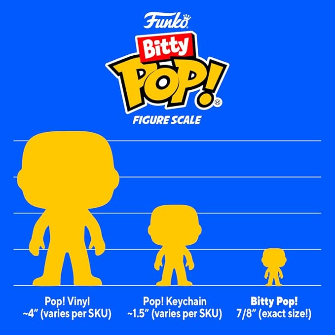 Funko Bitty POP! Teenage Mutant Ninja Turtles (TMNT) - Shredder, 4-Pack - 8-Bit Raphael, 8-Bit Donatello, 8-Bit Leonardo and A Surprise Mystery Mini Figure - 0.9 Inch (2.2 Cm) Collectable - Gift Idea