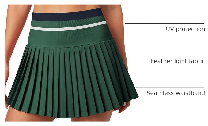 Pleated Tennis Skirt with Pockets for Women Tennis Skort for Woman High Waisted Golf Skirts Athletic Skirt