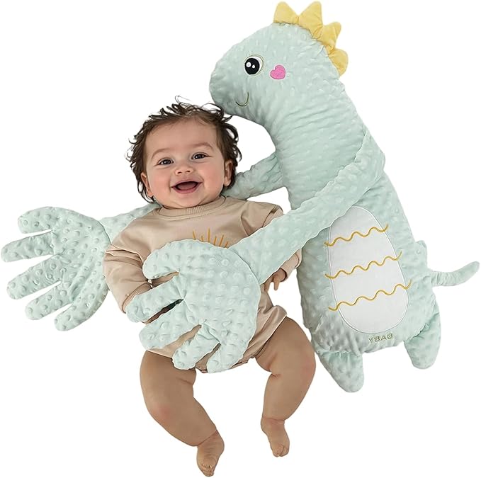 Baby Soothers Toys, Cute Animal Plush Stuffed Doll Toy for Girls Boys, Portable Dinosaur Unicorn Figure Soothing Dolls for Home and Travel (013, OneSize)