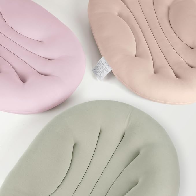Baby Lounger for Newborn: Portable & Lightweight Pillow for Tummy Time Playtime & Diaper Changes - Skin-Friendly & Breathable for 0-12 Month Supervised Use