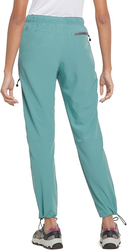 baleaf Women's Hiking Pants Quick Dry Lightweight Water Resistant Elastic Waist Cargo Pants for All Seasons
