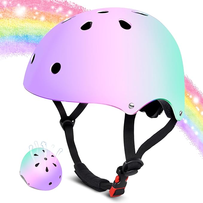 Kids Bike Helmet for 2-3-5-8-14 Ages Girls,Boys,Toddler,Kids and Youth, Ventilation and Impact Resistance Toddler Bike Helmet for Multi-Sport Bicycle Scooter Inline Roller Skate and Skateboarding