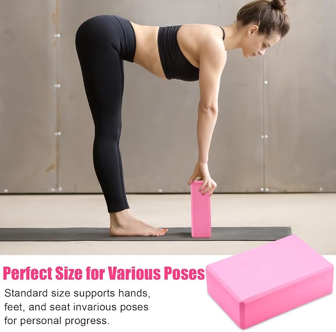 Silipull 10 Pcs Pilates Ring Blocks Set for Women Home Yoga Equipment Accessories Pilates Ring Circle and Ball Workouts Gift Include Ball Yoga Circle Resistance Bands Block Straps Gym Bag