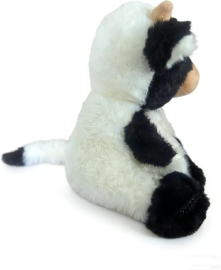 Cow Stuffed Animals Soft Plush Cute Cow Doll for Boys Girls 11.8in (zuo NIU heibaise 30cm)