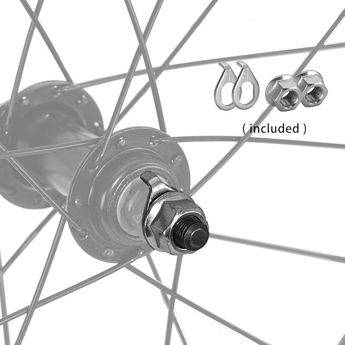 JOYSTAR 12 14 16 18 20 Inch Kids Bike Front Wheels Replacement Bicycle Wheels with 12-20 Inch Solid Air Rubber Tire & Inner Tube Don't Fit Huffy Bike Black & White