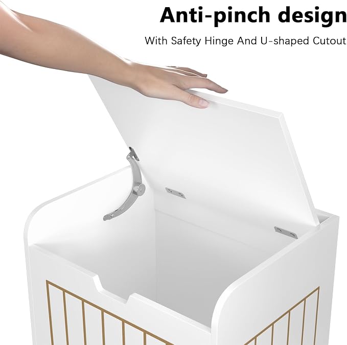 Aenuert Storage Chests, Small Cube Organizer Box,Wooden Entryway Storage (White, Without Handles)