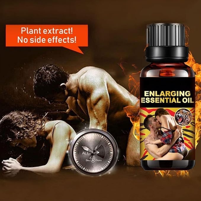 Men Massage Oil Enlarge and Thickening Growth Men Energy Massage Essential Oil for Sex, Dick Liquid for Health Care, Lateness Performance,Strength (2 Pack)
