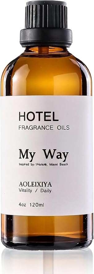 My Way Diffuser Oil Waterless Hotel Essential Oils for Diffusers for Home Inspired by The 1 Hotel Miami Scent - Premium Hotel Collection Diffuser Oil - 4 Fl Oz (Pack of 1)