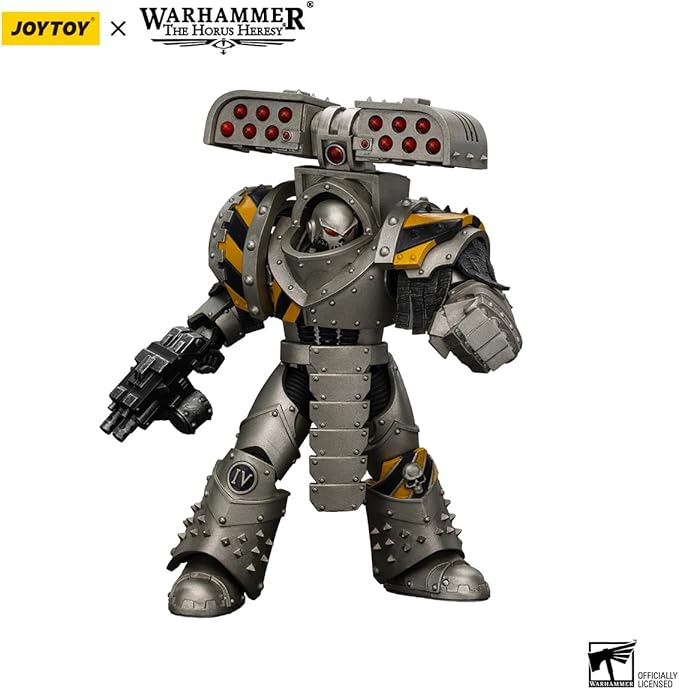 JOYTOY Warhammer The Horus Heresy lron Warriors Tyrant Siege Terminator with Rocket Launcher 1:18 Scale Action Figure Mecha Joy Toy Collection Model 5.4 inch