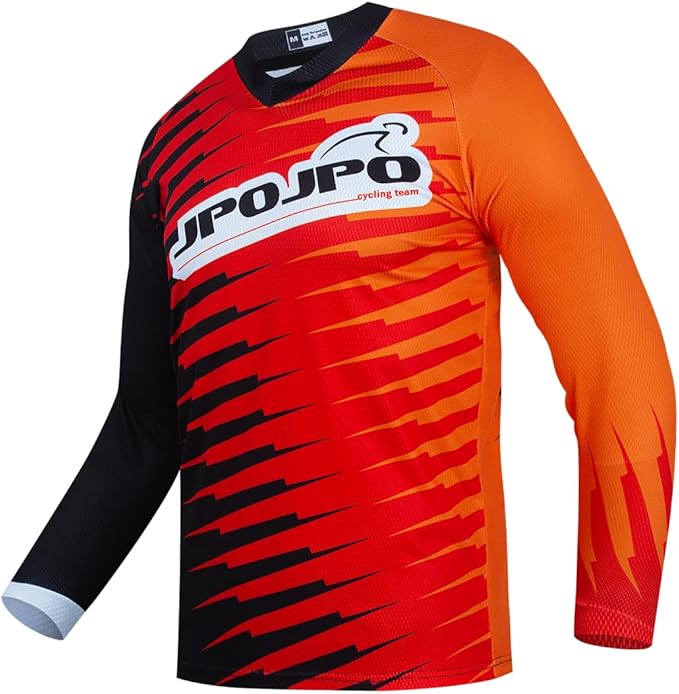Dirt Bike Jersey for Youth, Kids Mountain Bicycle Shirt Long Sleeve Children Downhill Jerseys for Motorcycle Motocross