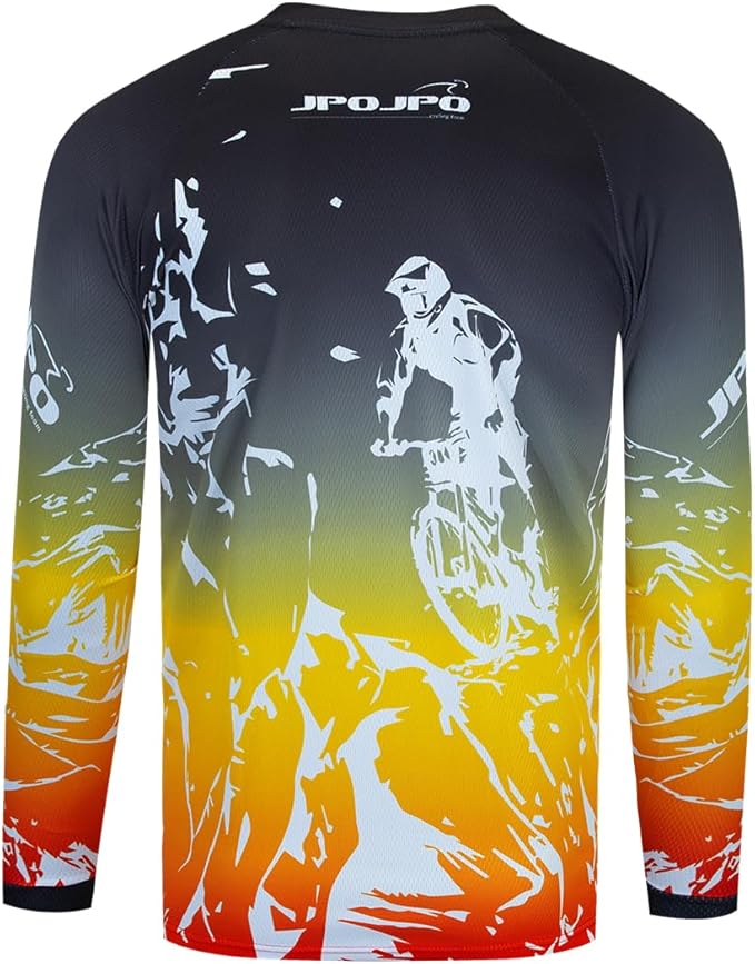 Dirt Bike Jersey for Youth, Kids Mountain Bicycle Shirt Long Sleeve Children Downhill Jerseys for Motorcycle Motocross